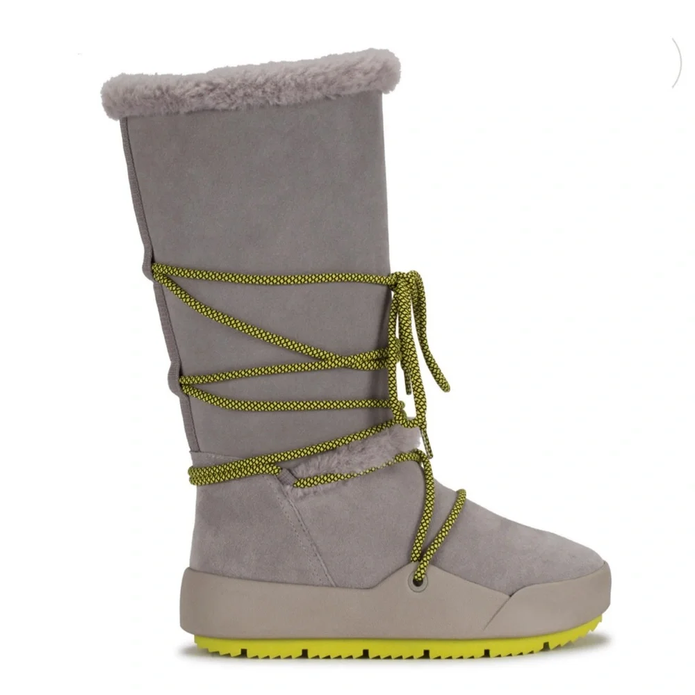 Baretraps Danney Women's Water Resistant Winter Boot Gray and Green Size 8 - Picture 1 of 17